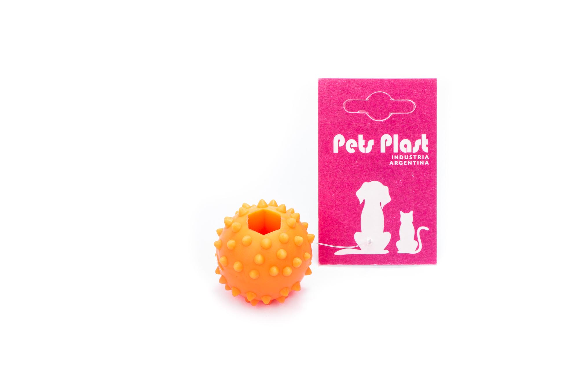 PET/ Pelota de goma con púas.